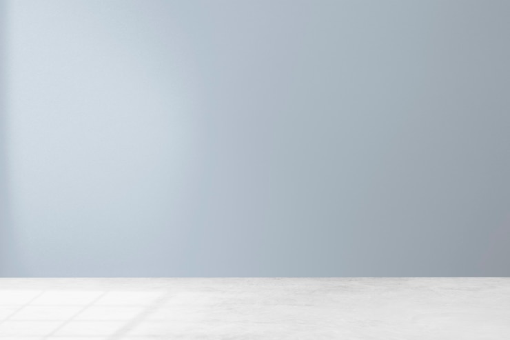 Gratis Bild tom minimalistisk rumsinredning med pastellblå vägg