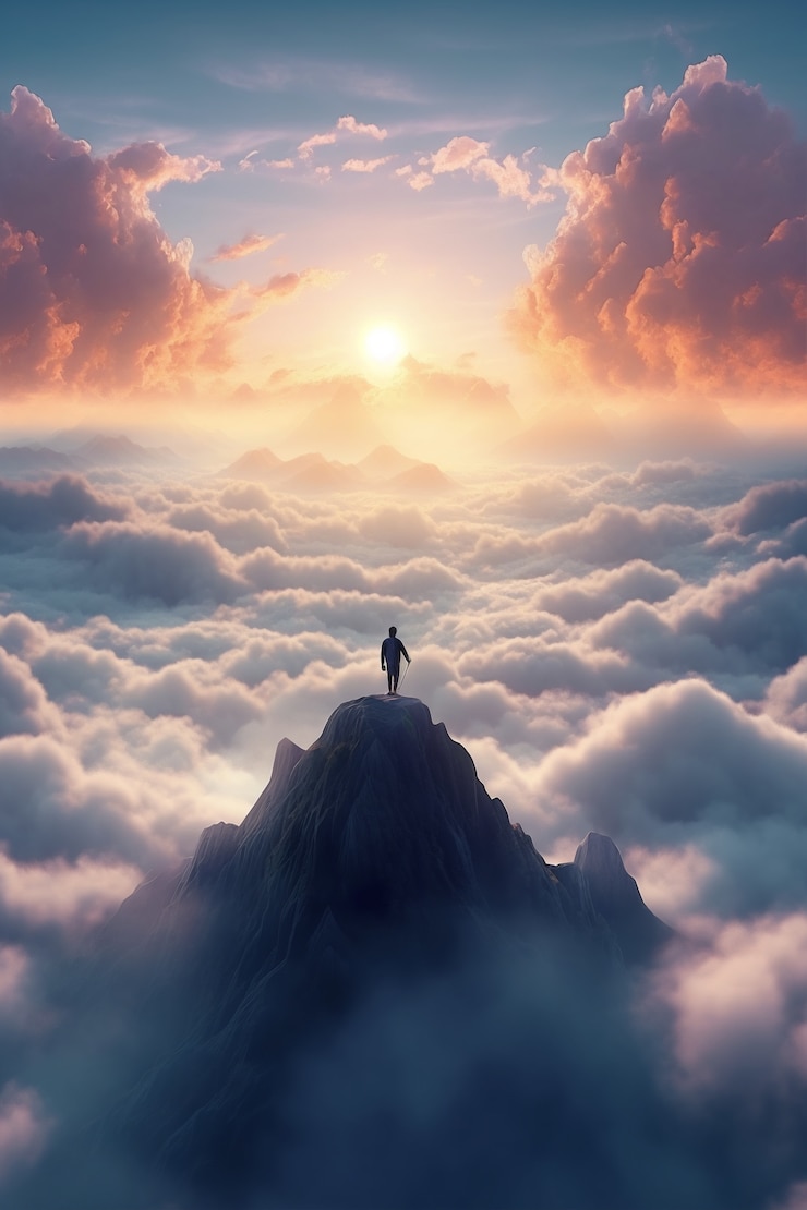 Gratis Bild top of the mountain view