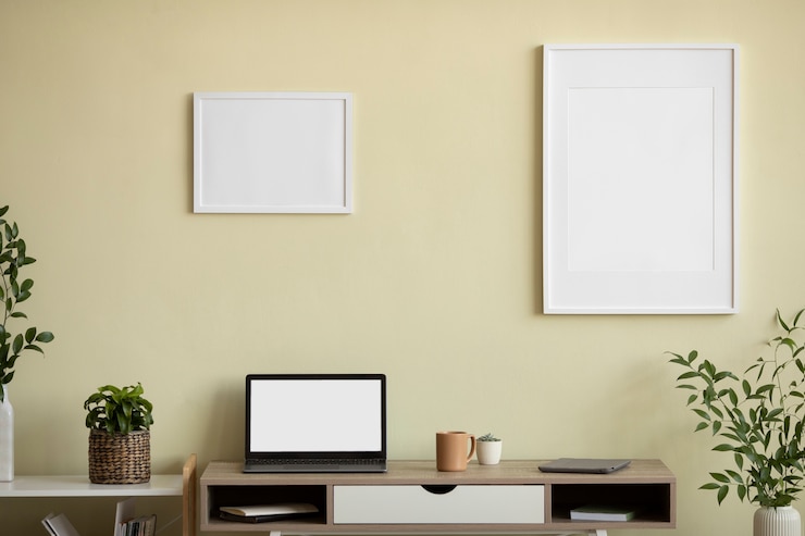 Gratis Bild vy av fotoramar med heminredning och inredningsdesign