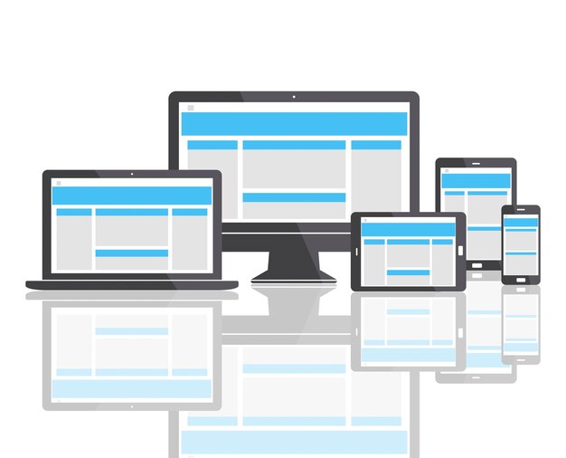 Web Design Template Copy Space Concept