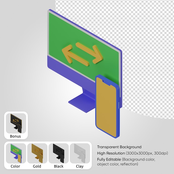 Gratis PSD 3d-filoverførsel