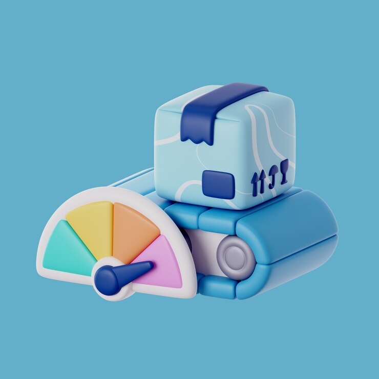 Gratis PSD 3d-ikon for produktadministrasjon