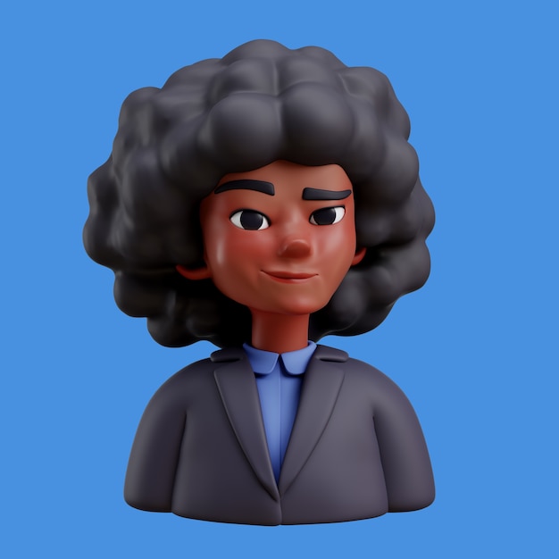 3D-illustrasjon med online avatar