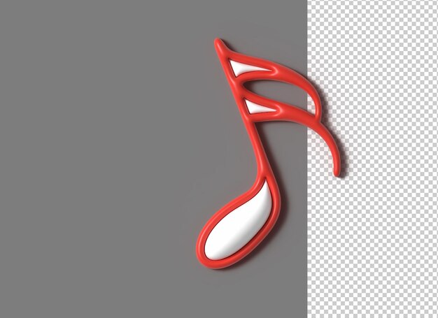 3D Music Lettering Typographical 3d illustration design