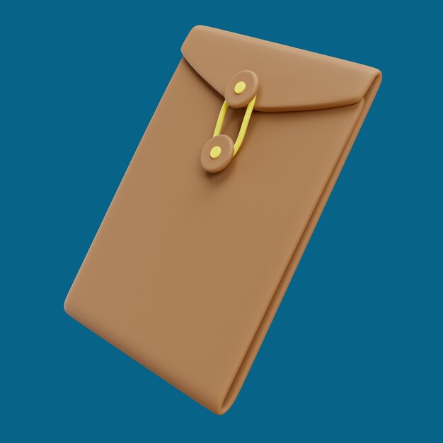 3d post icon with envelope