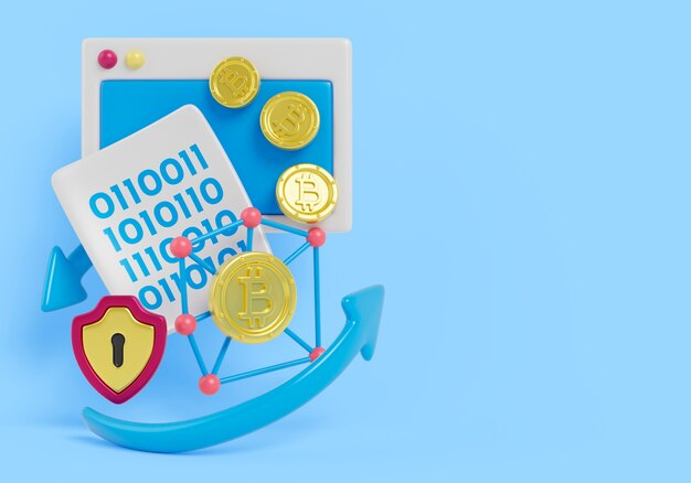 3d render of finance background