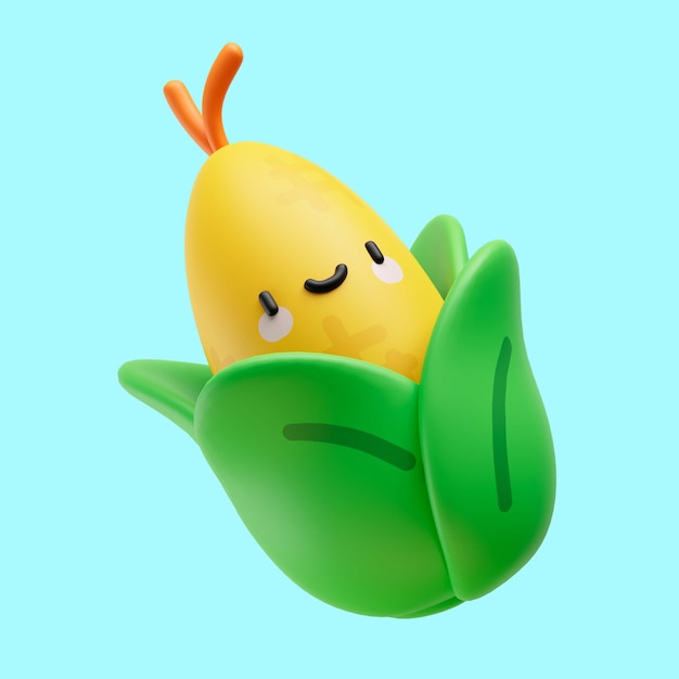 3D-rendering av ikon for vegansk livsstil