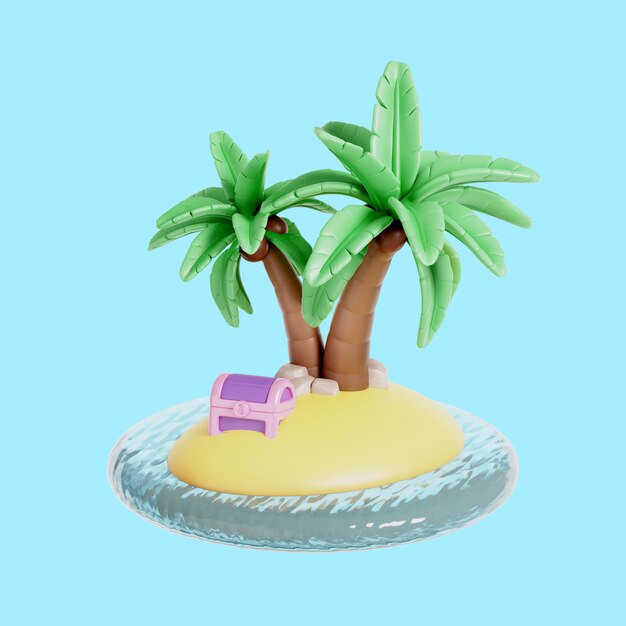 3D-rendering av landskapselementikon