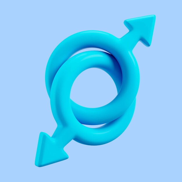 3D-rendering av pride-symbol