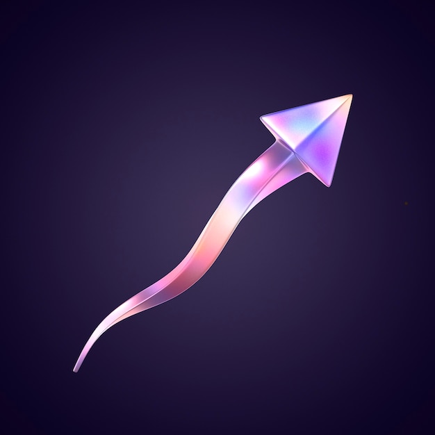 3d rendering of arrow icon