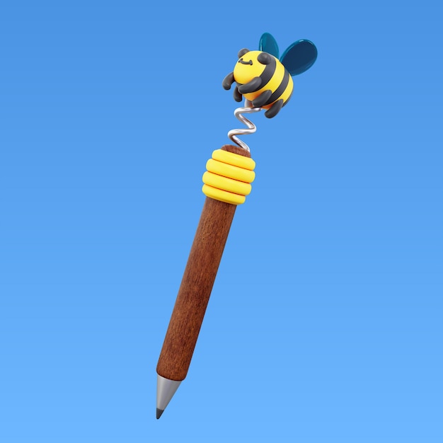 3d rendering of pen icon
