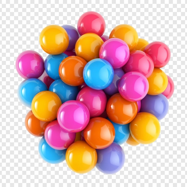 a vibrant pile of colorful glossy spheres evokes joy and playfulness a cheerful explosion of bright colors