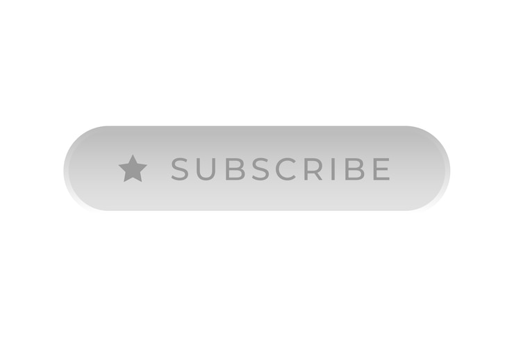 Gratis PSD abonner-knapp for sosiale medier