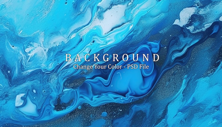 Gratis PSD abstract art blue paint background generative ai