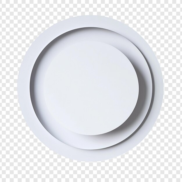 Abstract White Circular Design Layers of White Circles