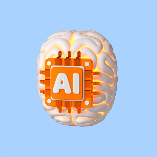 Ai brain - artificial intelligence and machine learning concept