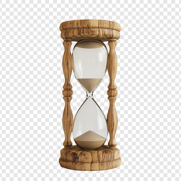 Antique Wooden Hourglass A Timeless Symbol of Times Passage