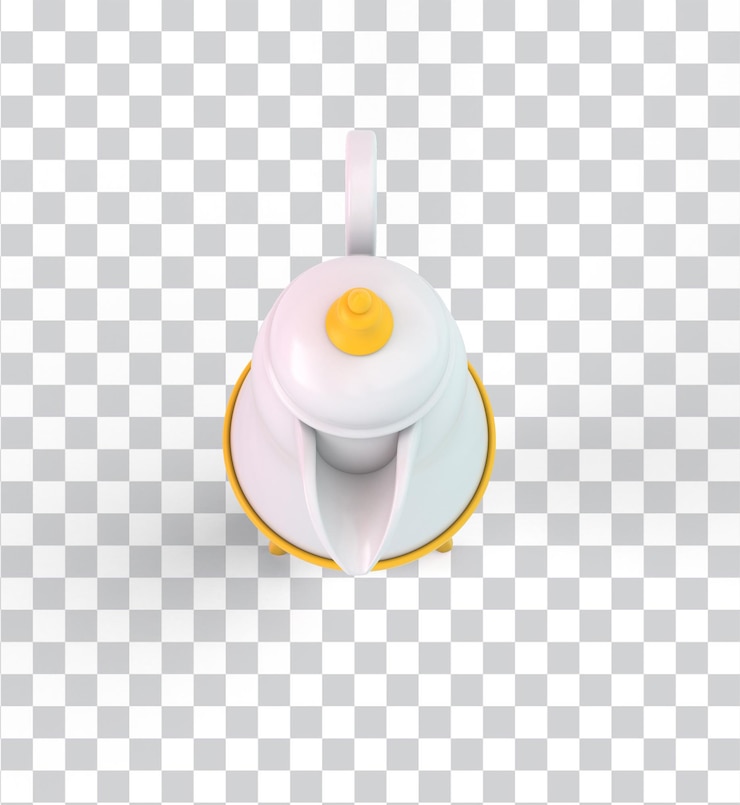 Gratis PSD arabic coffee pot from the top side