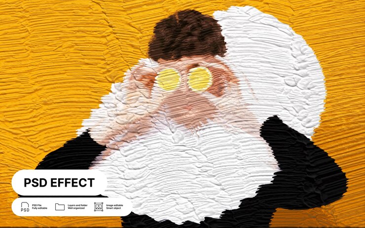 Gratis PSD art photo effect