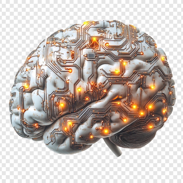 Gratis PSD artificial intelligence a cybernetic brain