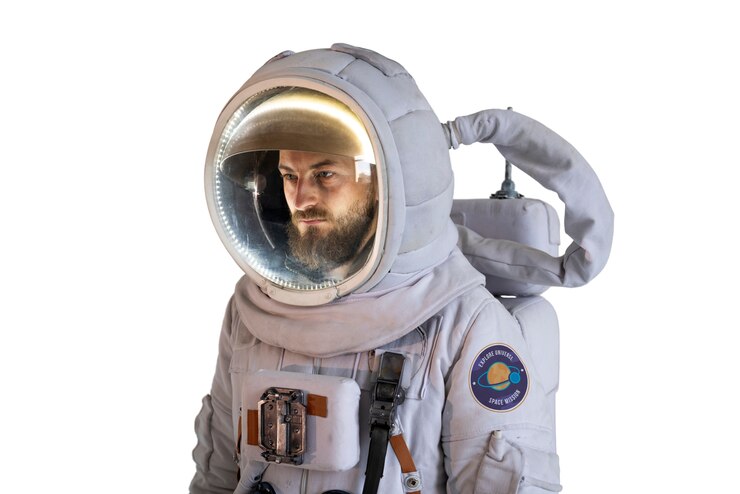 Gratis PSD astronaut iført romdrakt