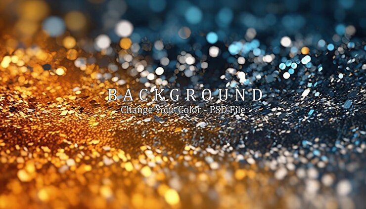 Gratis PSD background of abstract glitter lights generative ai