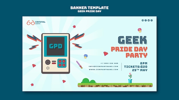 Banner-mal for Geek pride day