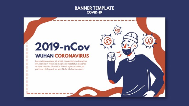 Banner-mal for Wuhan-koronavirus
