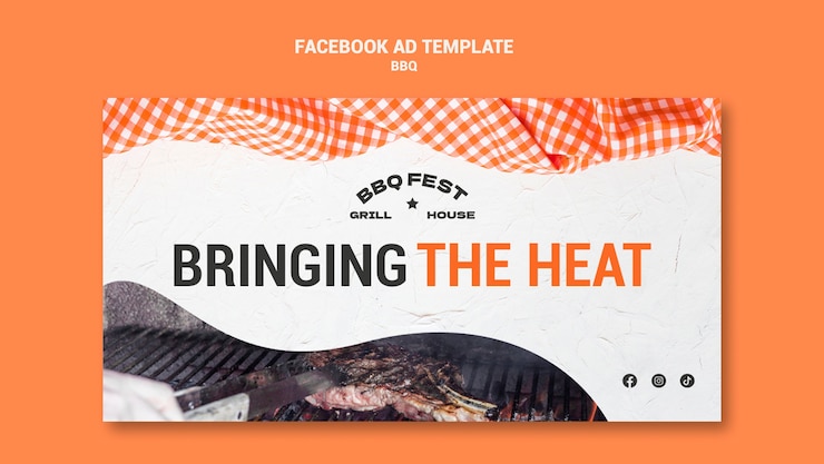 Gratis PSD bbq template design