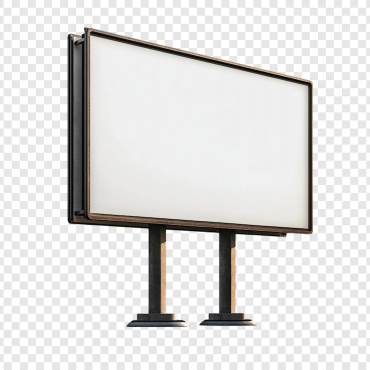 Gratis PSD blank billboard mockup a clean modern outdoor advertising template
