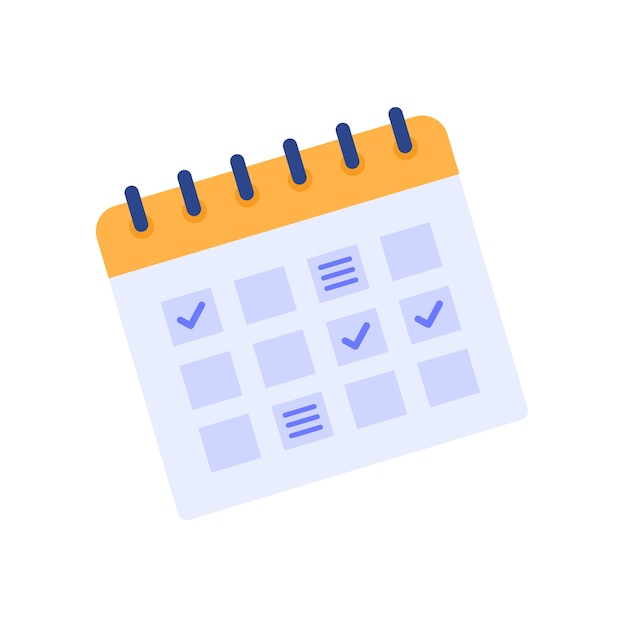 calendar date icon illustration