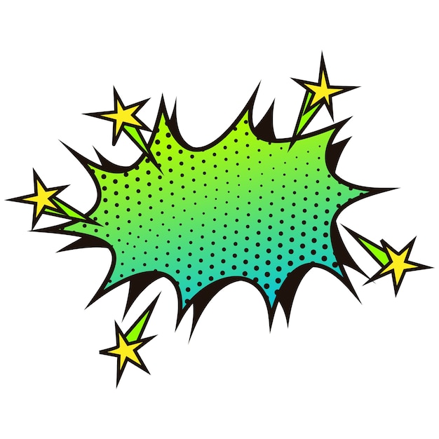 Cartoon comic explosion illustration