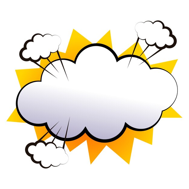 cartoon comic explosion illustration