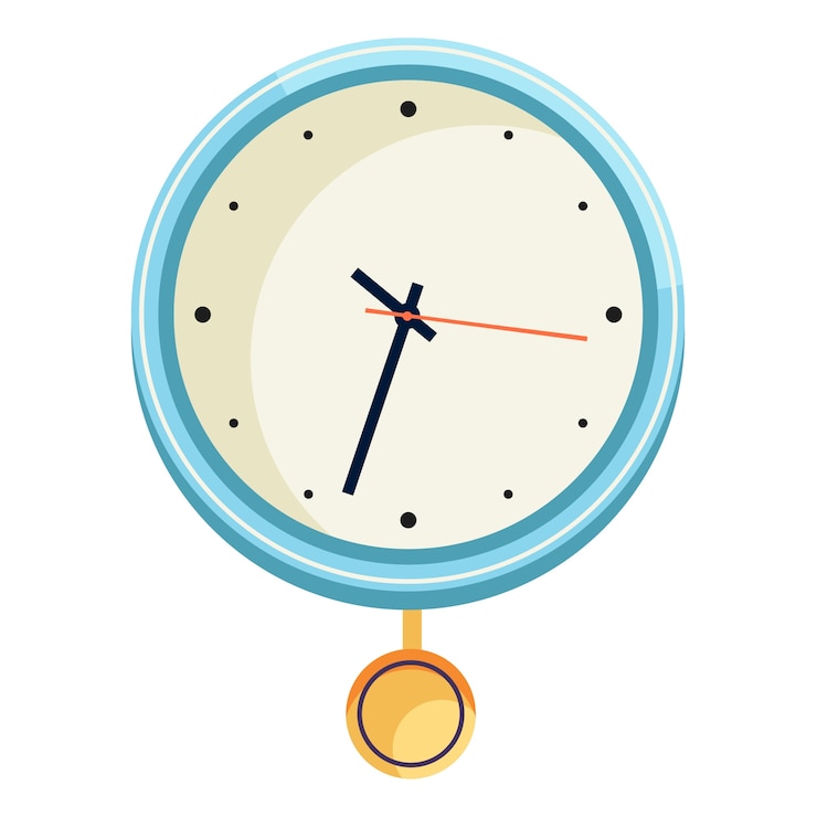 Gratis PSD clock illustration isolated