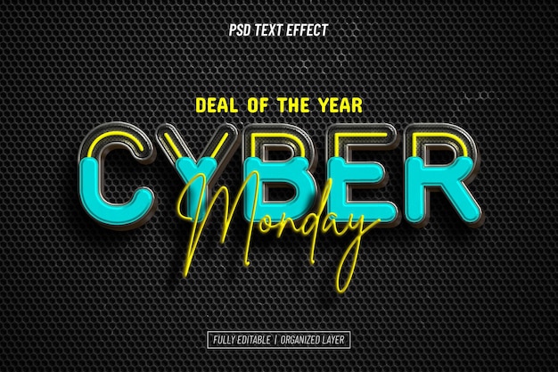 Cyber Monday-teksteffekt