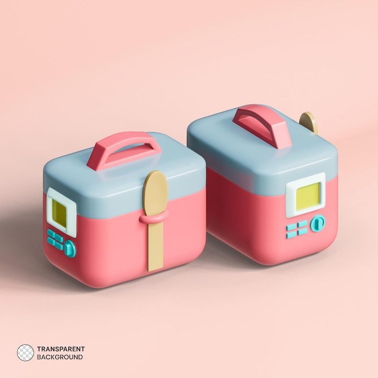 Gratis PSD electric rice cooker icon isolated 3d render illustration