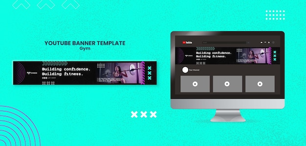 elegant gym template design