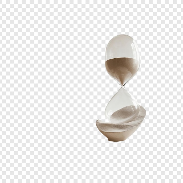 Gratis PSD elegant hourglass times gentle passage