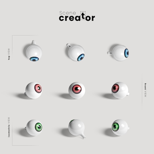 eye variety of angles halloween scene creator