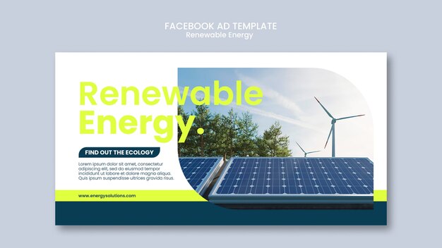 Facebook-mal for fornybar energi