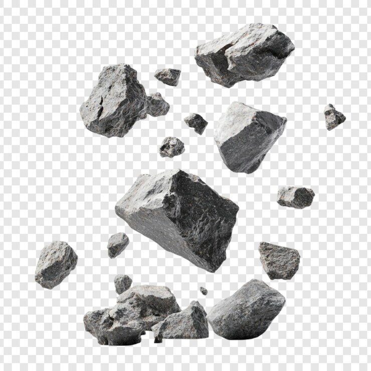 Gratis PSD falling rocks a grey granite cascade