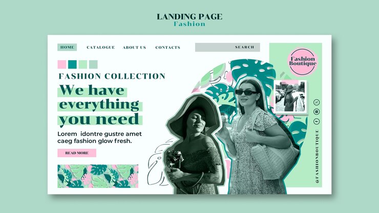 Gratis PSD fashion template design