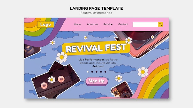 festival of memories template design
