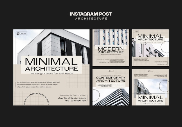 Flat design arkitektur mal