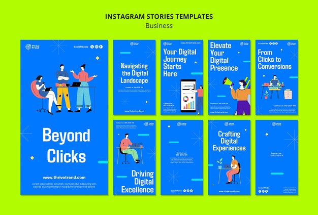 Flat design business template design