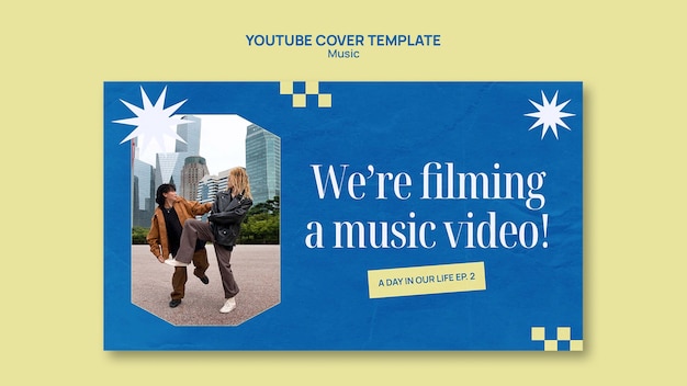 Flat design musikk maldesign