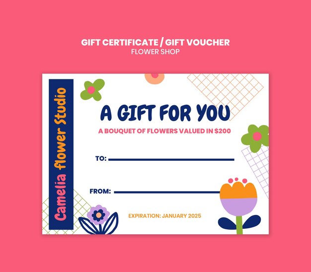 Flower template design