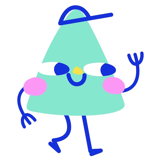 Funny character icon design