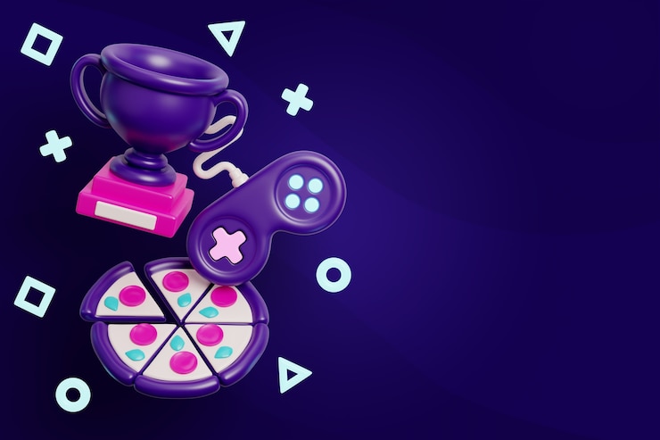 Gratis PSD gaming blank banner background