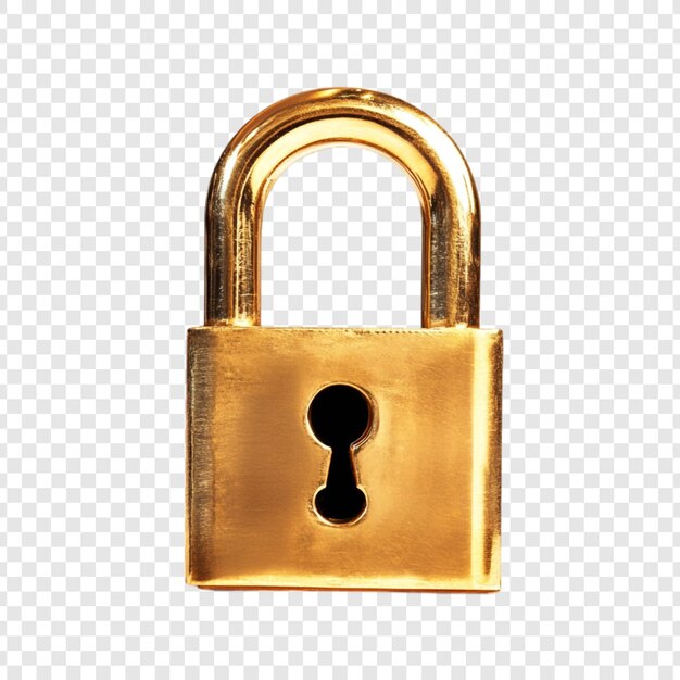 golden padlock security protection and safety